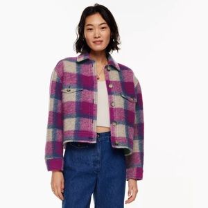 ARITZIA AUTUMN shirt jacket crop- size xxs- runs big I’m usually an extra small.